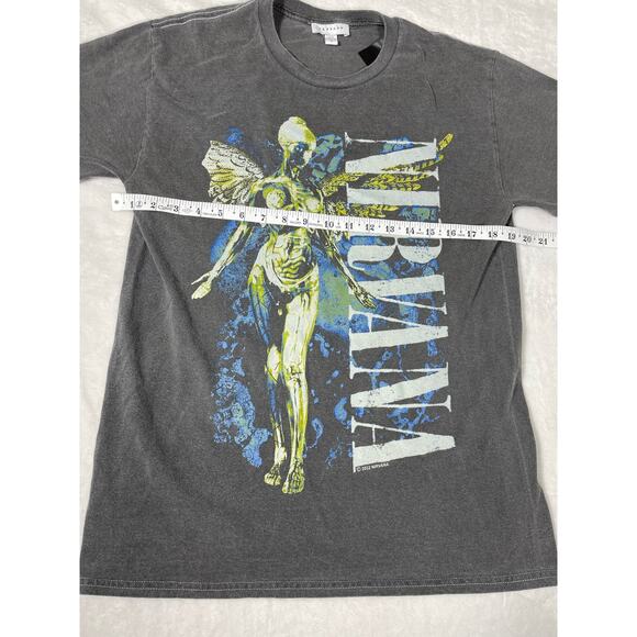 Nirvana In Utero Angel Tee Women’s XS Topshop Gray - Picture 3 of 6